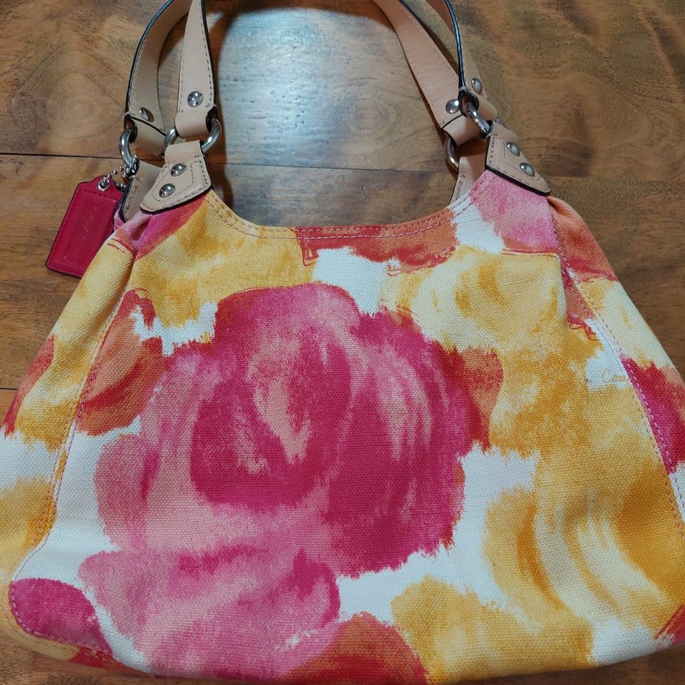 NEW Coach Ashley Floral Hobo Handbag with tags - Picture 5 of 7